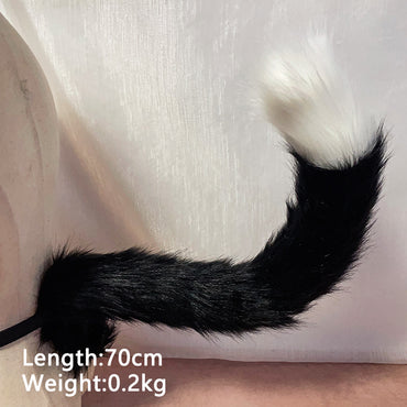 black cat costume,Artificial fur-ears, tails, claws, shoes