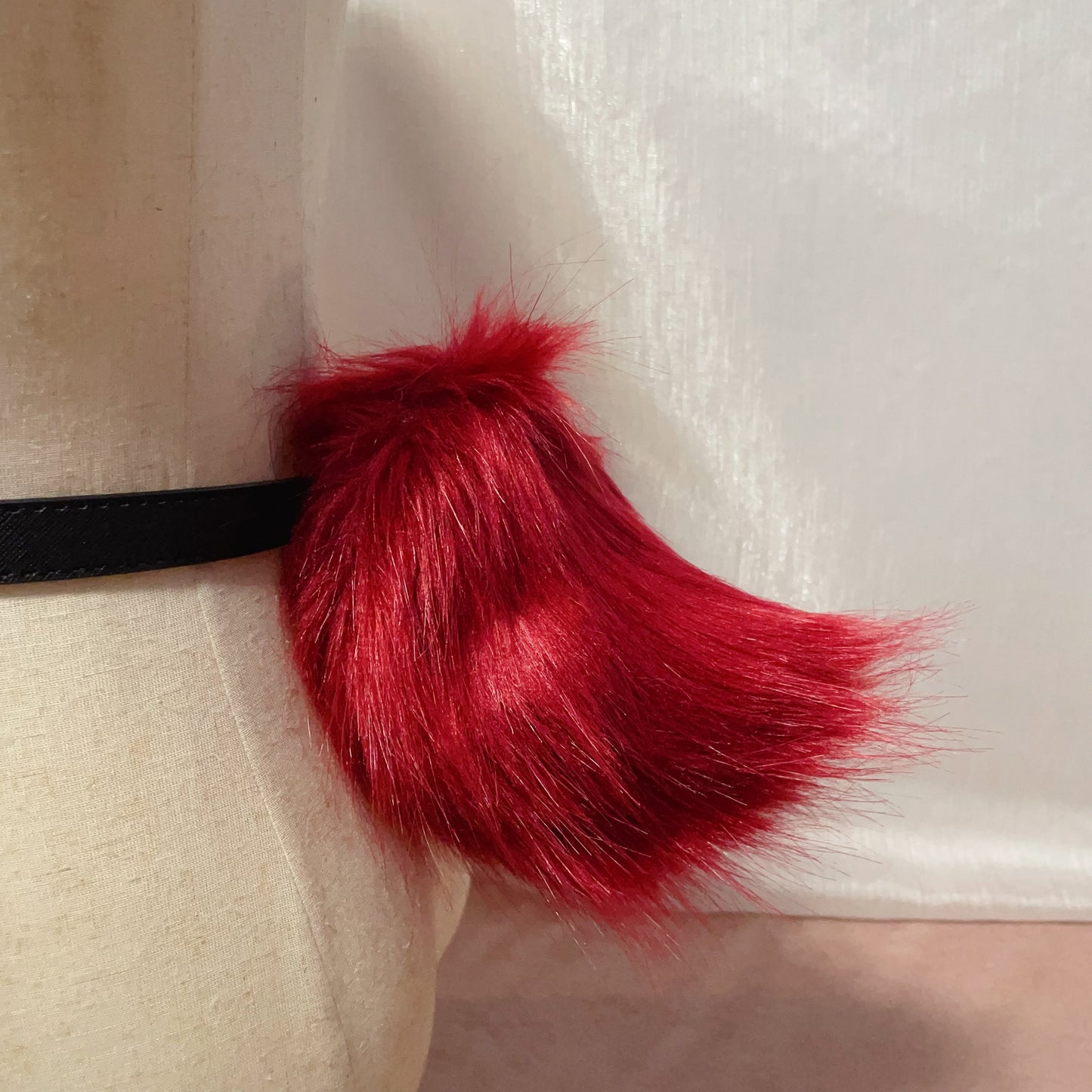 red rabbit ears,Artificial Fur-ears and tail