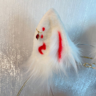 white tail fox,Artificial Fur-Ears and Tail