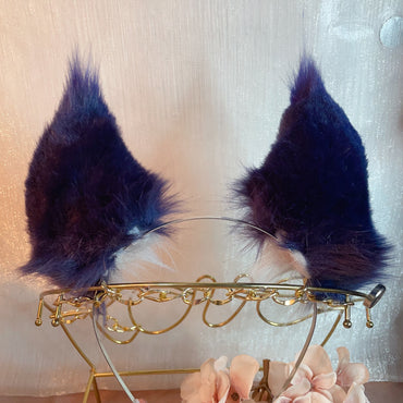 arctic fox purple,Artificial Fur-Ears and Tail
