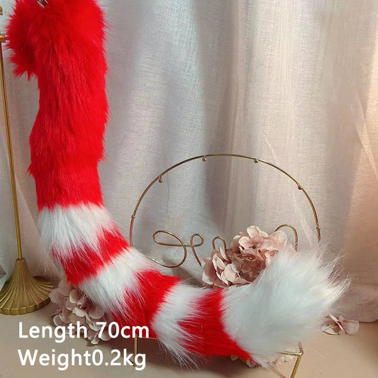 Christmas Cat Ears and Tail: The Perfect Cosplay Accessory for a Festive Holiday Look