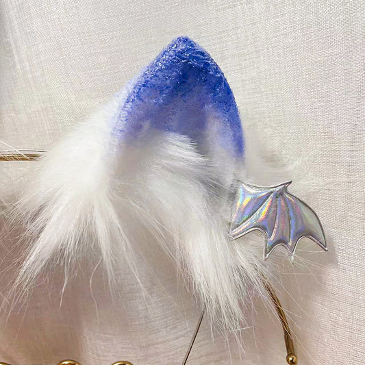 Blue Cat Ears & Tail