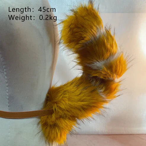cat ears and tail cosplay