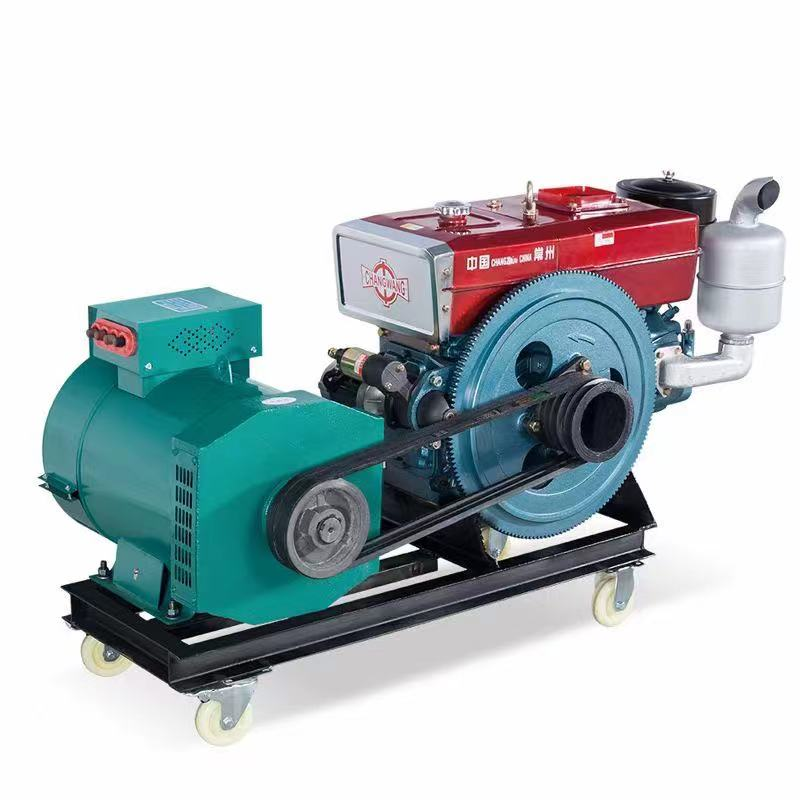 Single-cylinder tractor head diesel generator set