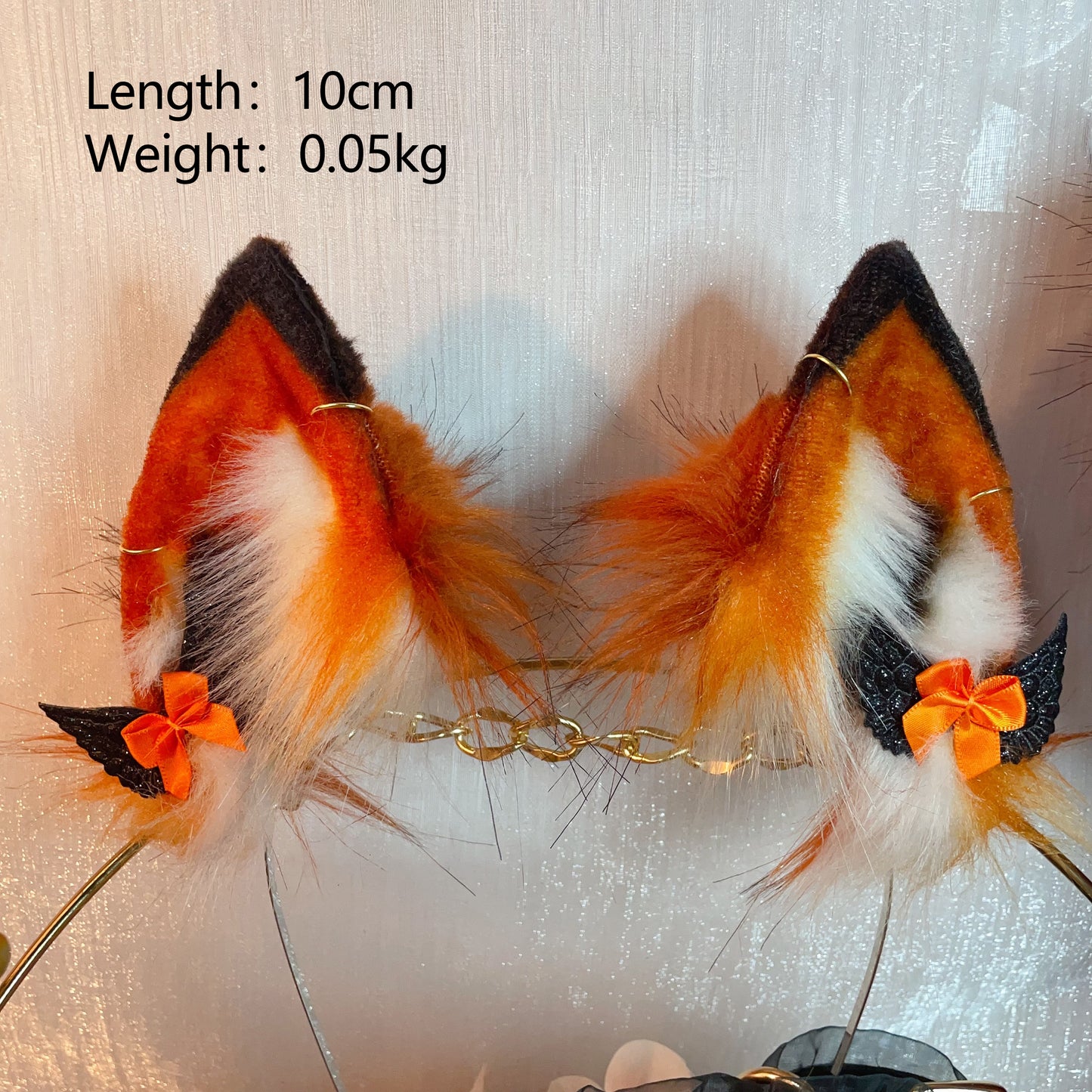 cross fox,Artificial Fur-ears, tail, paws, shoes