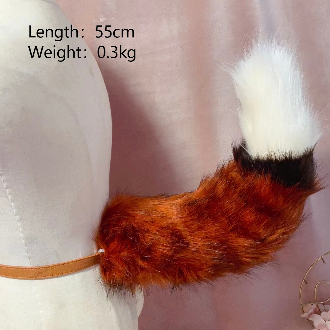 cross fox,Artificial Fur-ears, tail, paws, shoes