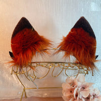 cross fox,Artificial Fur-ears, tail, paws, shoes